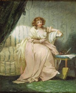 Una mujer llamada Anne, la esposa del artista, c.1790-1800 de George Morland